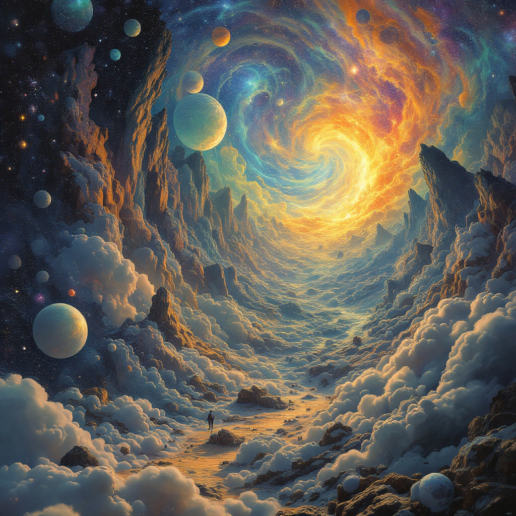 صورة مولدة بالذكاء الاصطناعي: FLUX prompt: High resolution, trippy, surrealistic, psychedelic... (نموذج FLUX - فن مفاهيمي)
