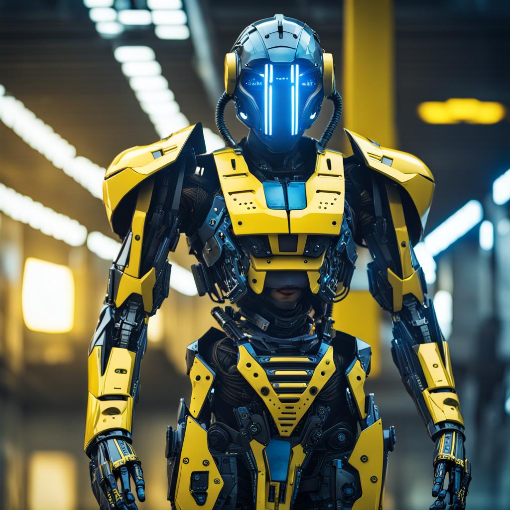 AI generated: Futuristic Robot (Stable Diffusion - Photography)