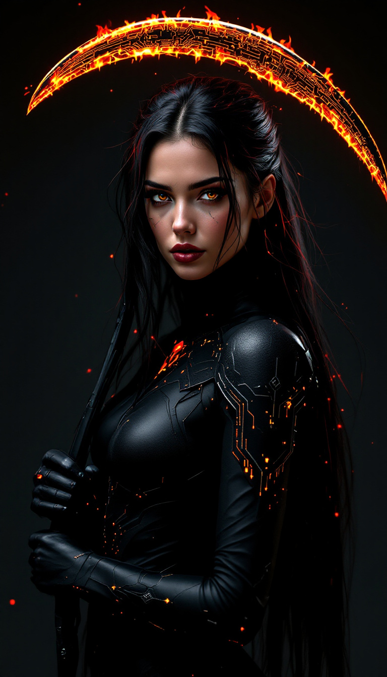 صورة مولدة بالذكاء الاصطناعي: FLUX prompt: An ultra-realistic, full-body static portrait of a... (نموذج FLUX - صور شخصية)