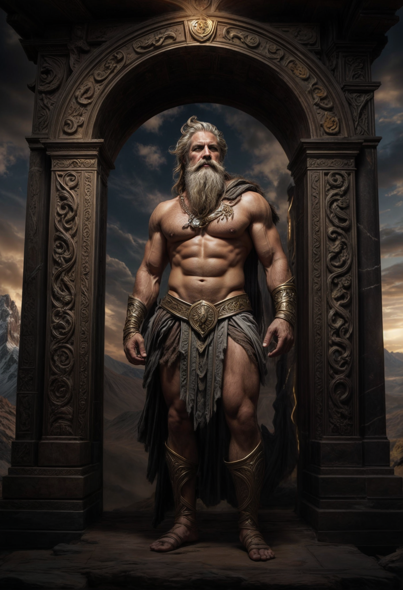 Zeus Normal Stable Diffusion prompt: portrait of Zeus ,at the Portal...