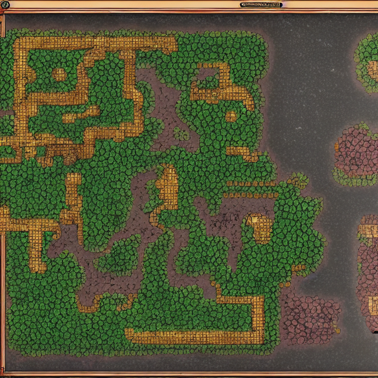 Stable Diffusion prompt: full - color fantasy game map of...