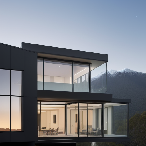 volcanic basalt stone house minimal architecture daylight