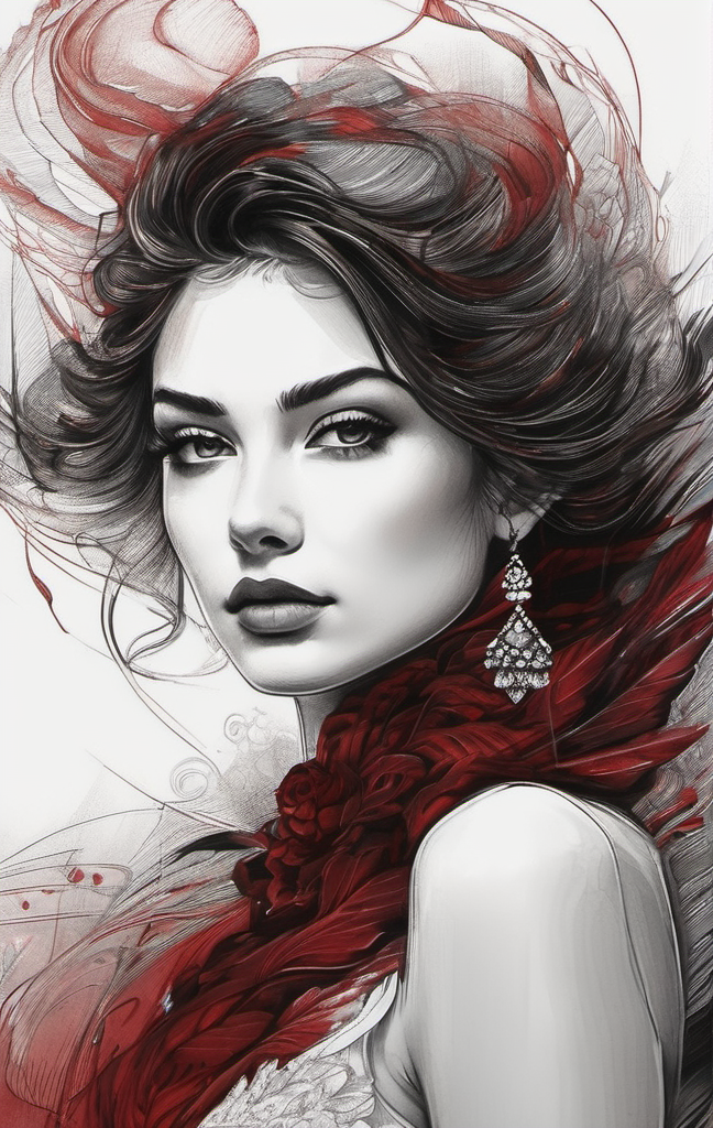 AI generated: Stable Diffusion prompt: portrait of a beautiful young lady, elegant, in th... (Stable Diffusion - Portraits)
