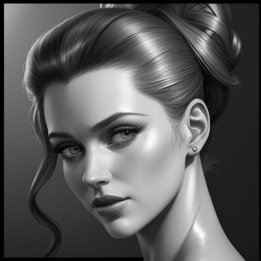 DreamShaper prompt: the drawing shows a woman with hair ...