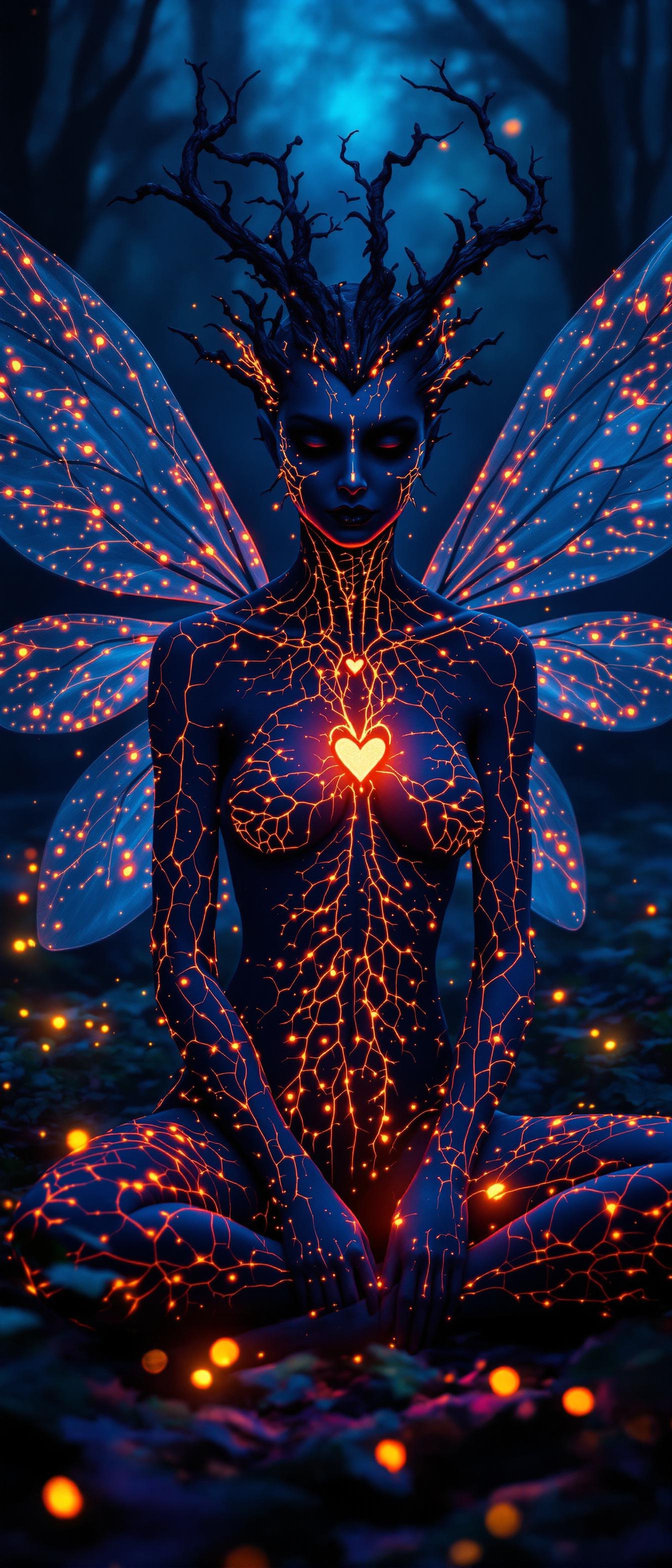 FLUX prompt: A tight mid angle view of a dark, horrific etherea... - FLUX