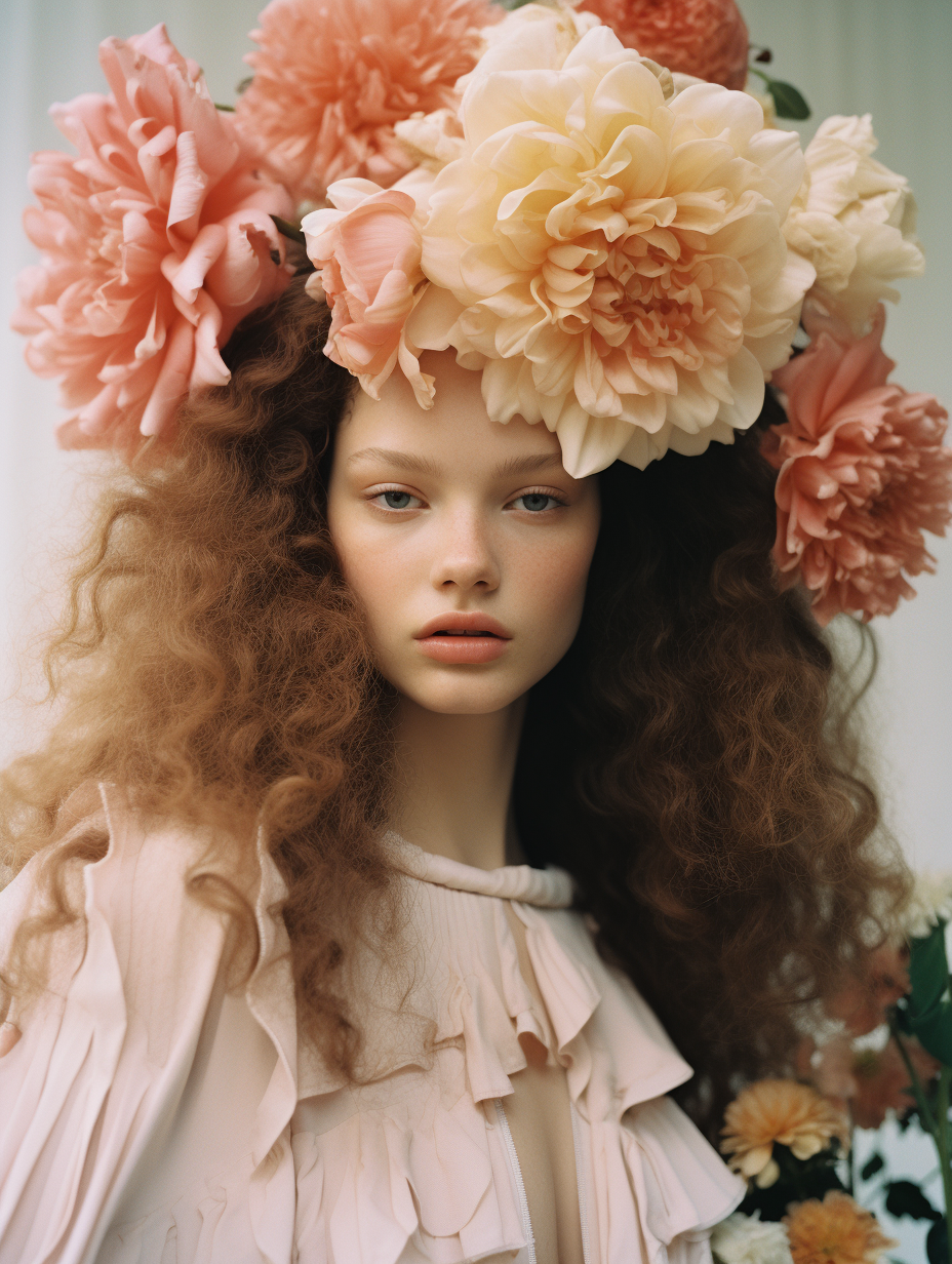 Midjourney prompt: disposable photography of beautiful fashion model,... - Midjourney