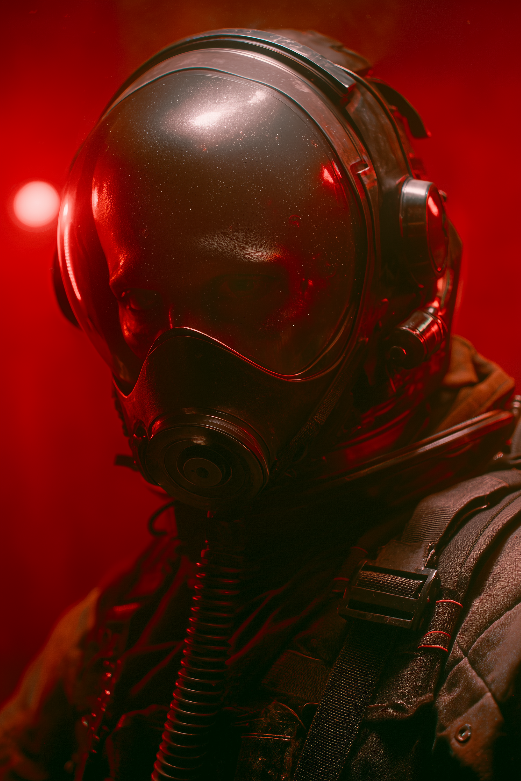 AI generated: Midjourney prompt: cinematic portrait, hollow eyed intel sealer, wear... (Midjourney - Portraits)
