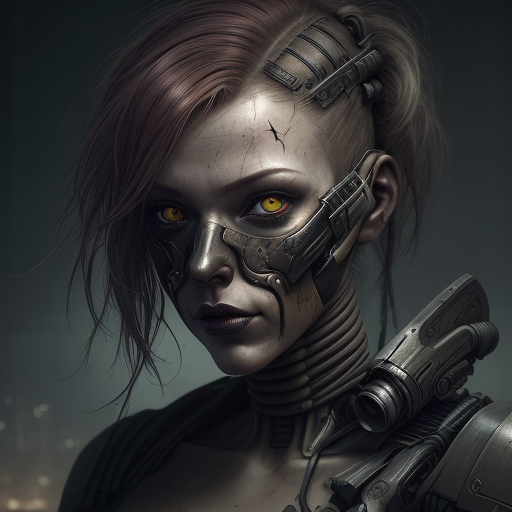 صورة مولدة بالذكاء الاصطناعي: DreamShaper prompt: Close up of a person wearing a mask, stefan gesell... (نموذج DreamShaper - صور شخصية)