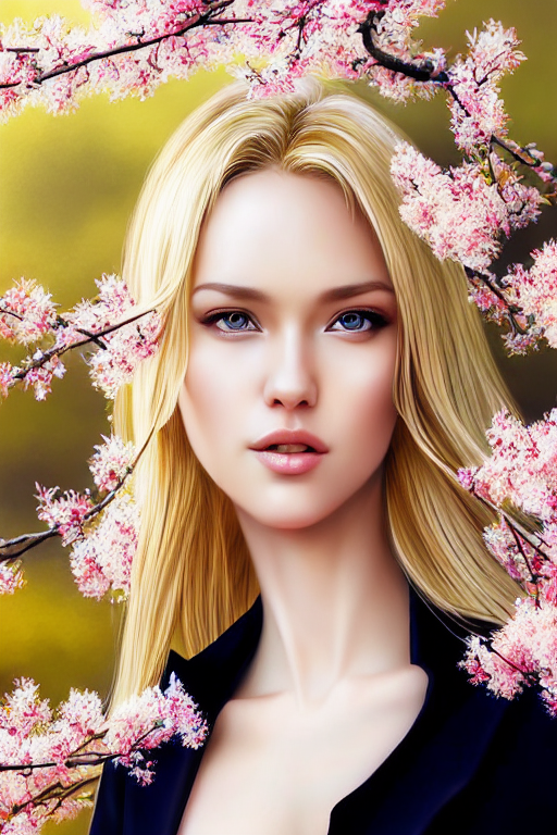 AI generated: Stable Diffusion prompt: photo of a gorgeous blonde female in the style of ... (Stable Diffusion - Portraits)