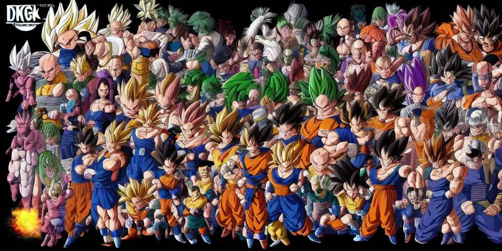 Stable Diffusion prompt: dragon ball character design, id...