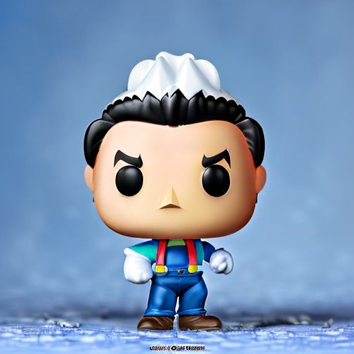AI generated: Funko Diffusion prompt: Funko Pop of Mario (Funko Diffusion - Logo Icon Design)