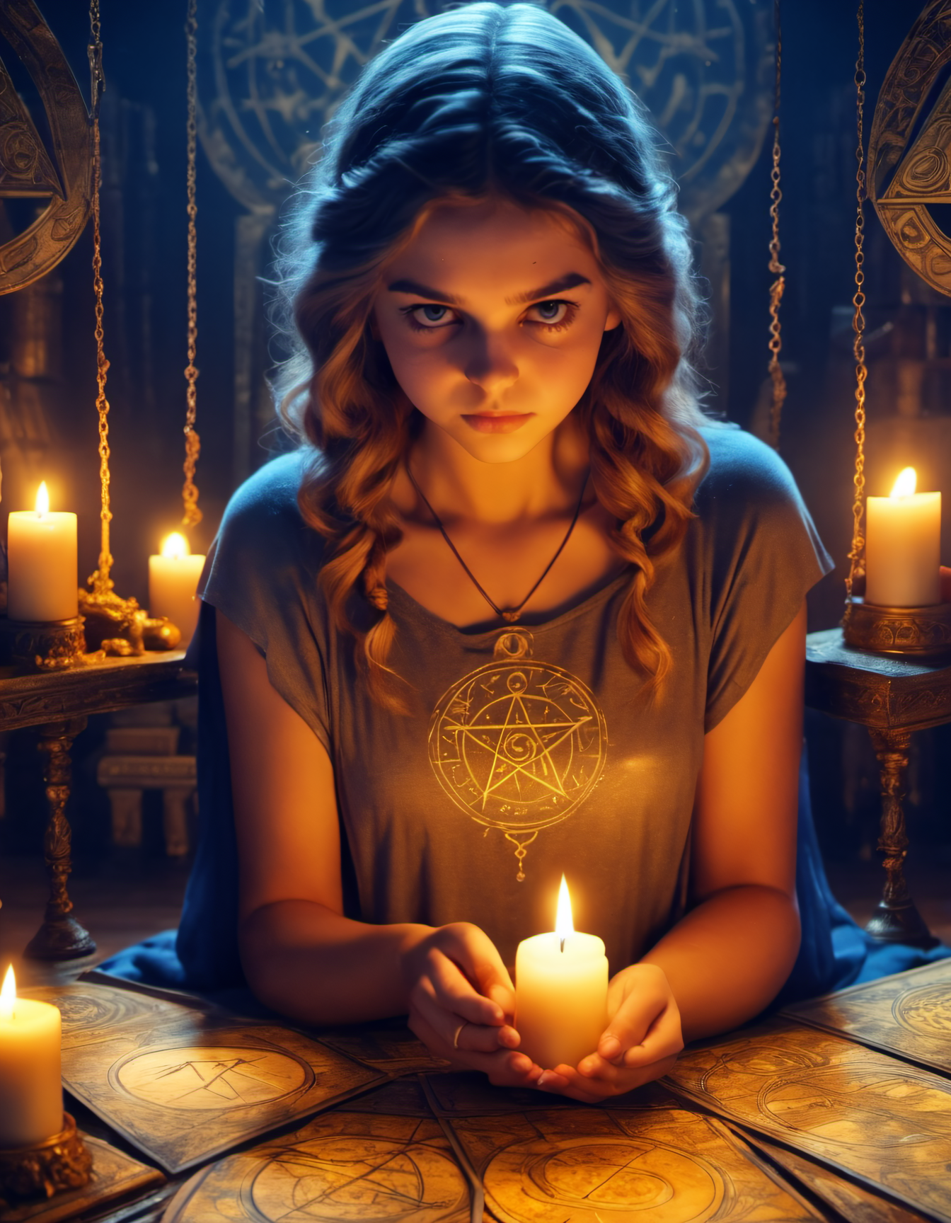 AI generated: Tarot reading... (Stable Diffusion - Concept Art)