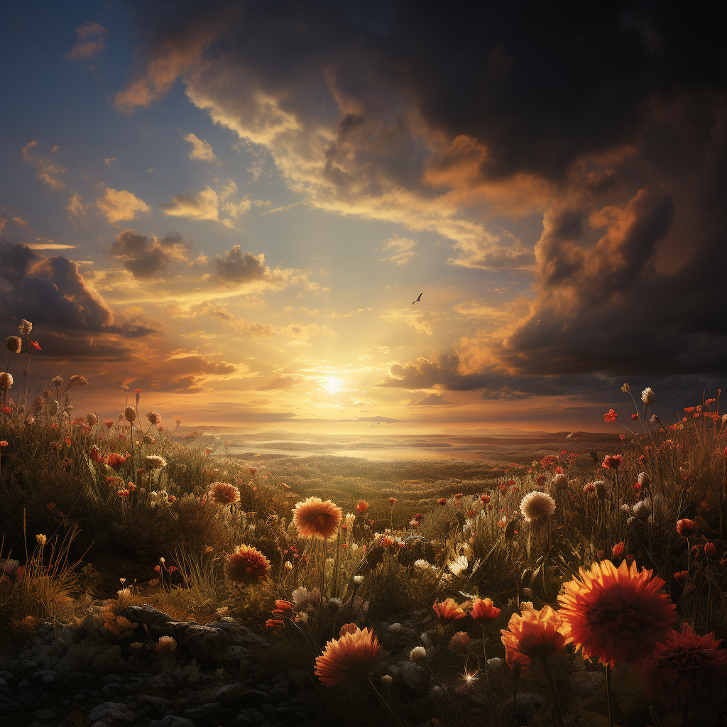 صورة مولدة بالذكاء الاصطناعي: Midjourney prompt: life after death (نموذج Midjourney - مناظر طبيعية)