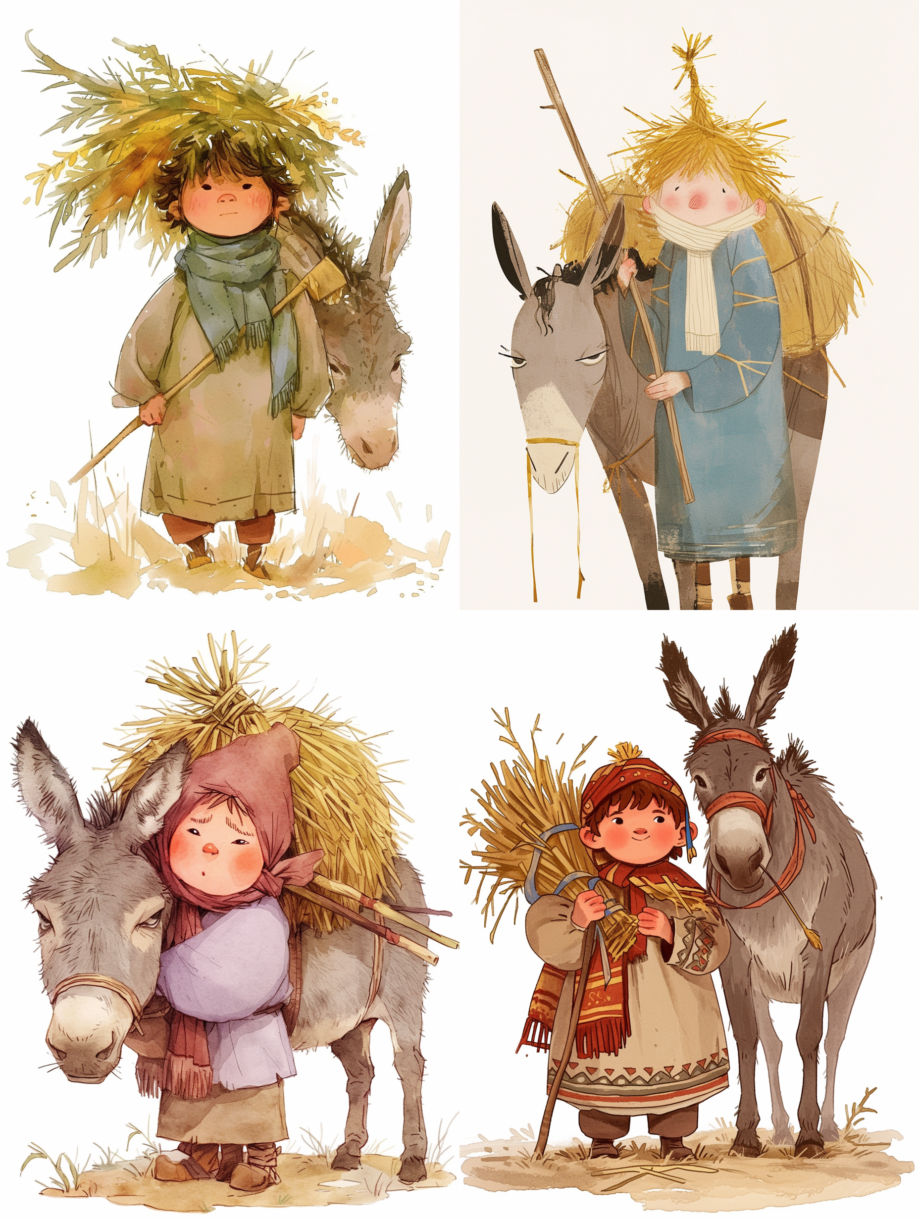 AI generated: Midjourney prompt: style character Little shepherd is a boy, papakha ... (Midjourney - Logo Icon Design)