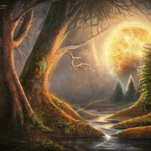 Stable Diffusion prompt: a world that is deeply connected...