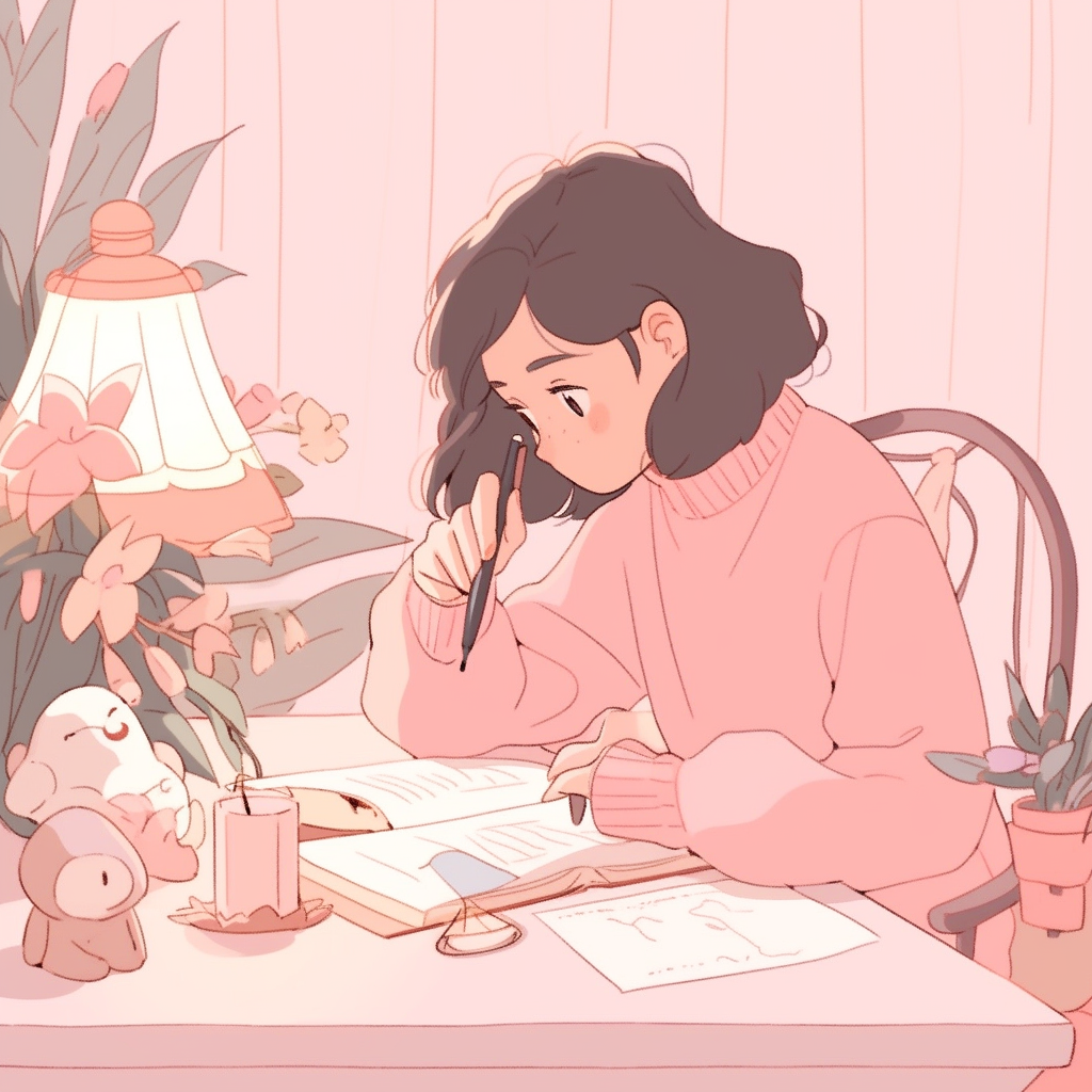 Midjourney prompt: A contemplative artist, sketching a still life, in... - Midjourney