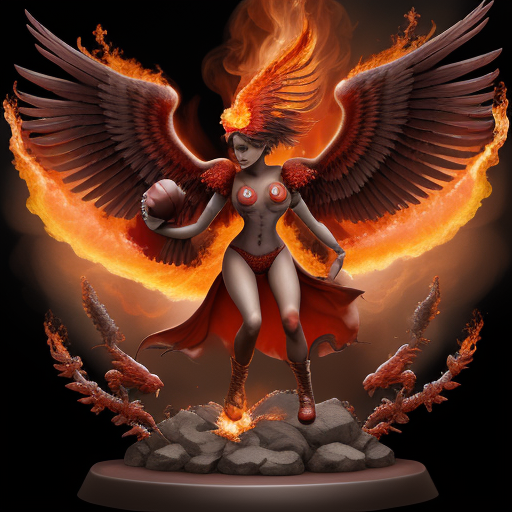 AI generated: DreamShaper prompt: americanfootballist with flaming wings::3 prokaryo... (DreamShaper - Photography)