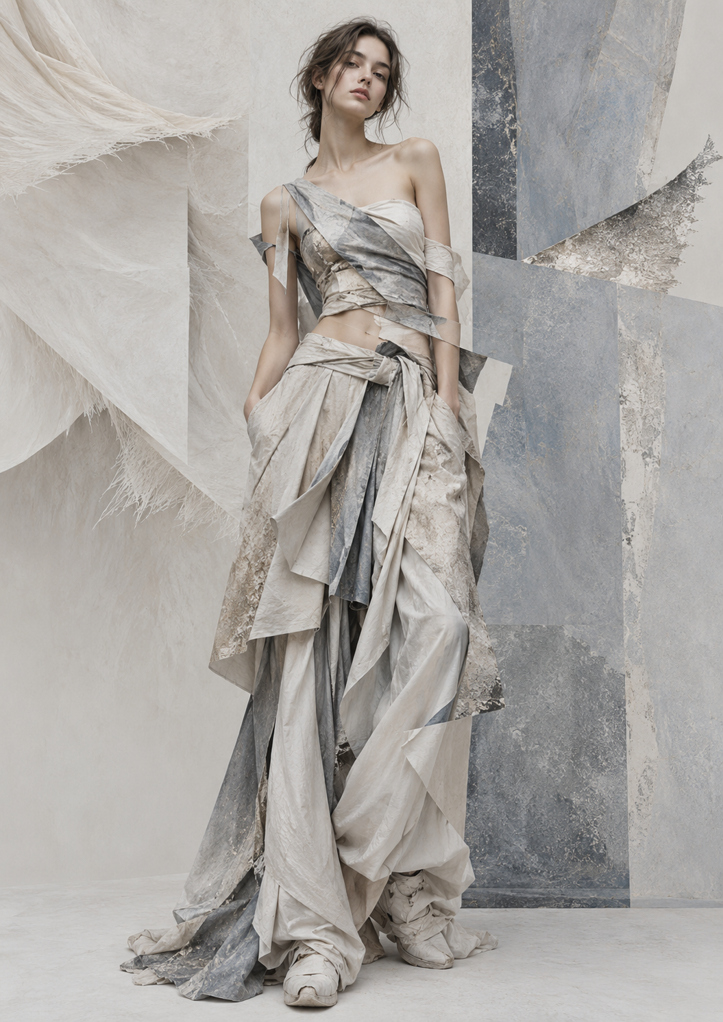 AI generated: ChatGPT. Portrait d'une jeune femme sculpturale, v... (PromptHero - Fashion)