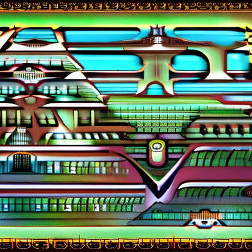 Stable Diffusion prompt: Sanctum City: The grand capital ...