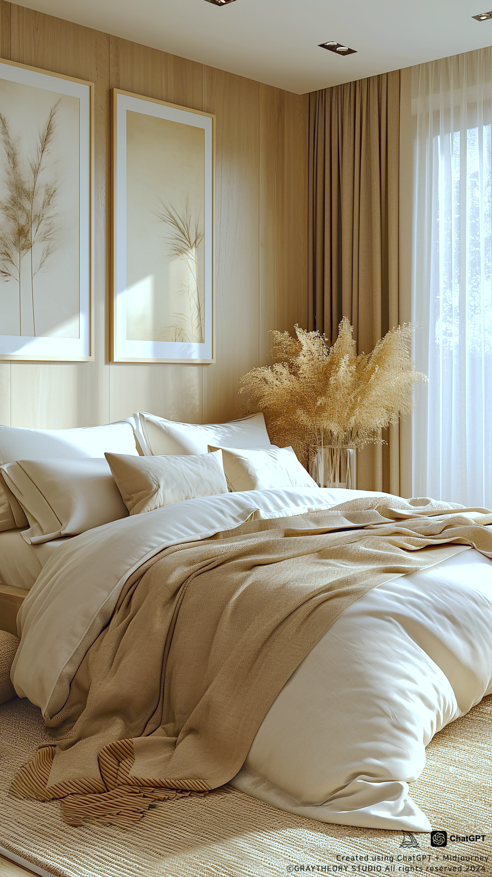Midjourney prompt: cinematic, canon EOS 5d, minimalist apartment bedr... - Midjourney