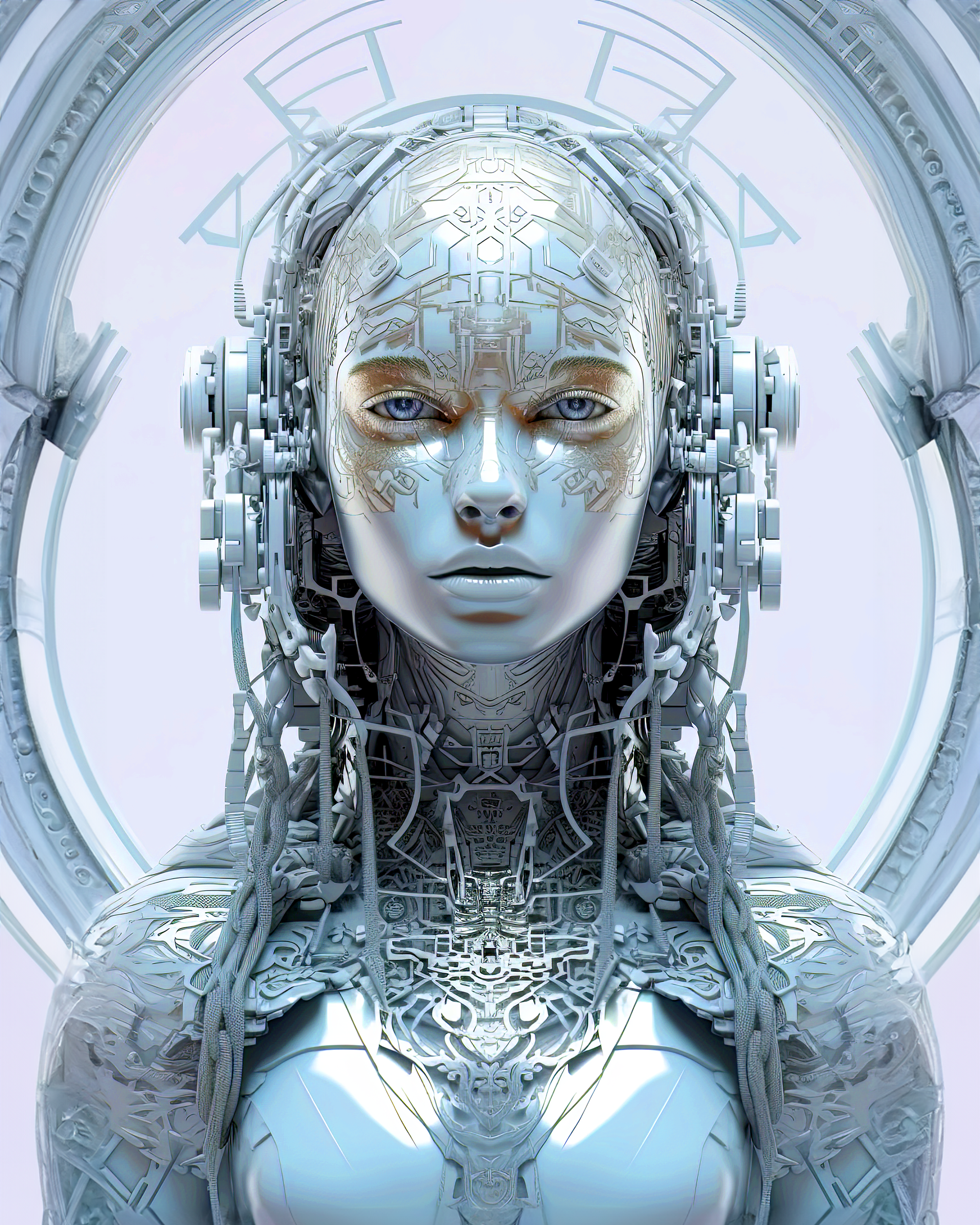 AI generated: Cyber Beauty (Midjourney - Portraits)
