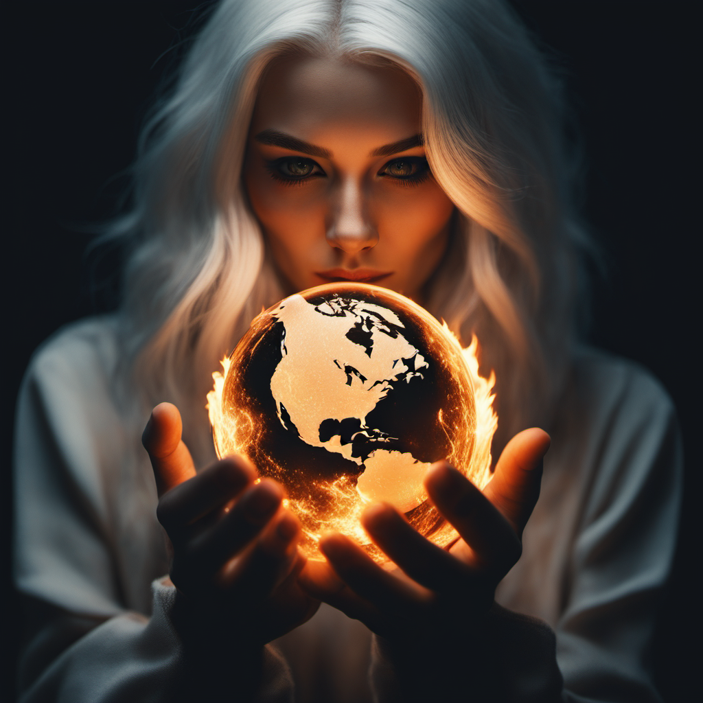 صورة مولدة بالذكاء الاصطناعي: Stable Diffusion prompt: beautiful woman, white eyes, unnatural pale skin, ... (نموذج Stable Diffusion - صور شخصية)