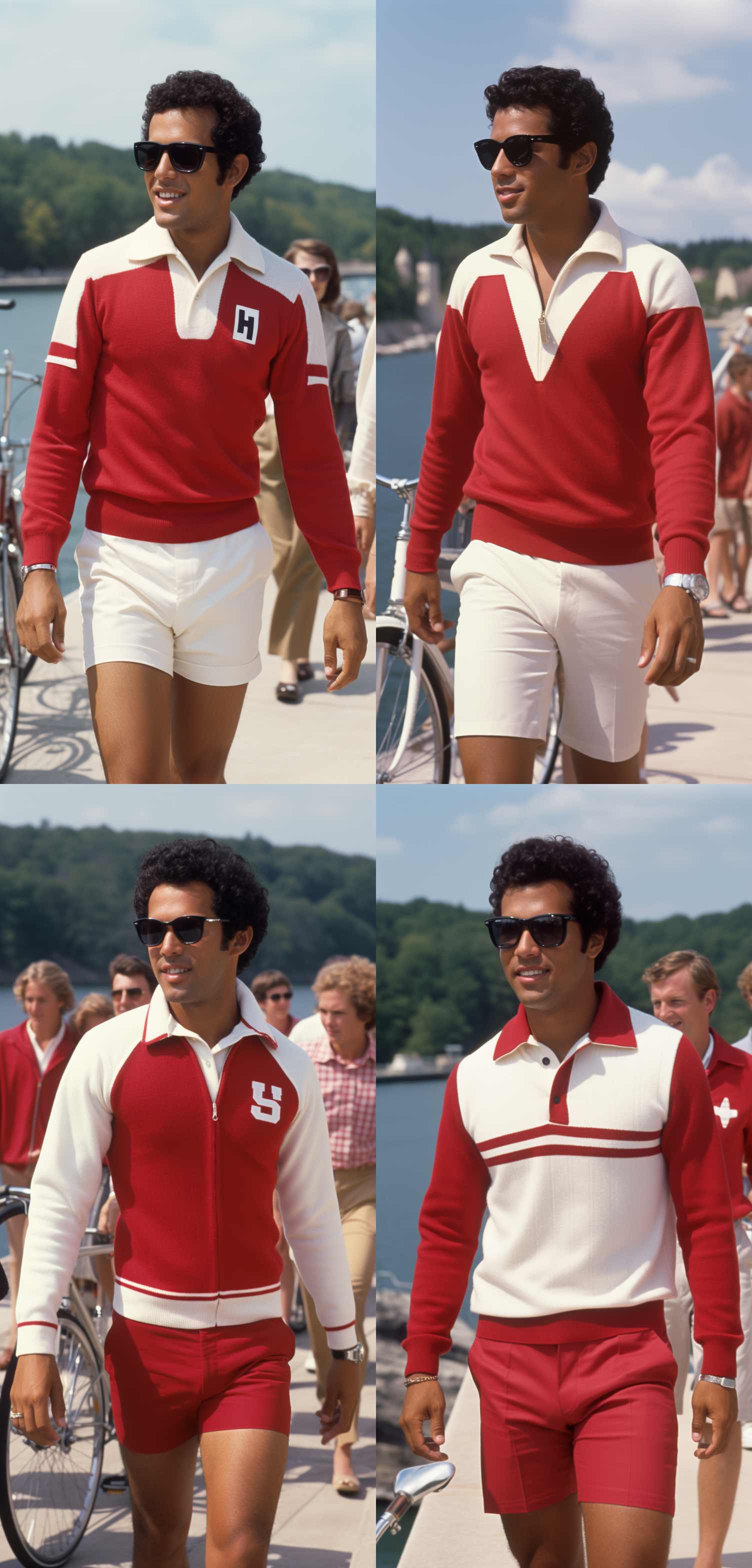 Midjourney prompt: vintage photo of a handsome black man wearing whit... - Midjourney