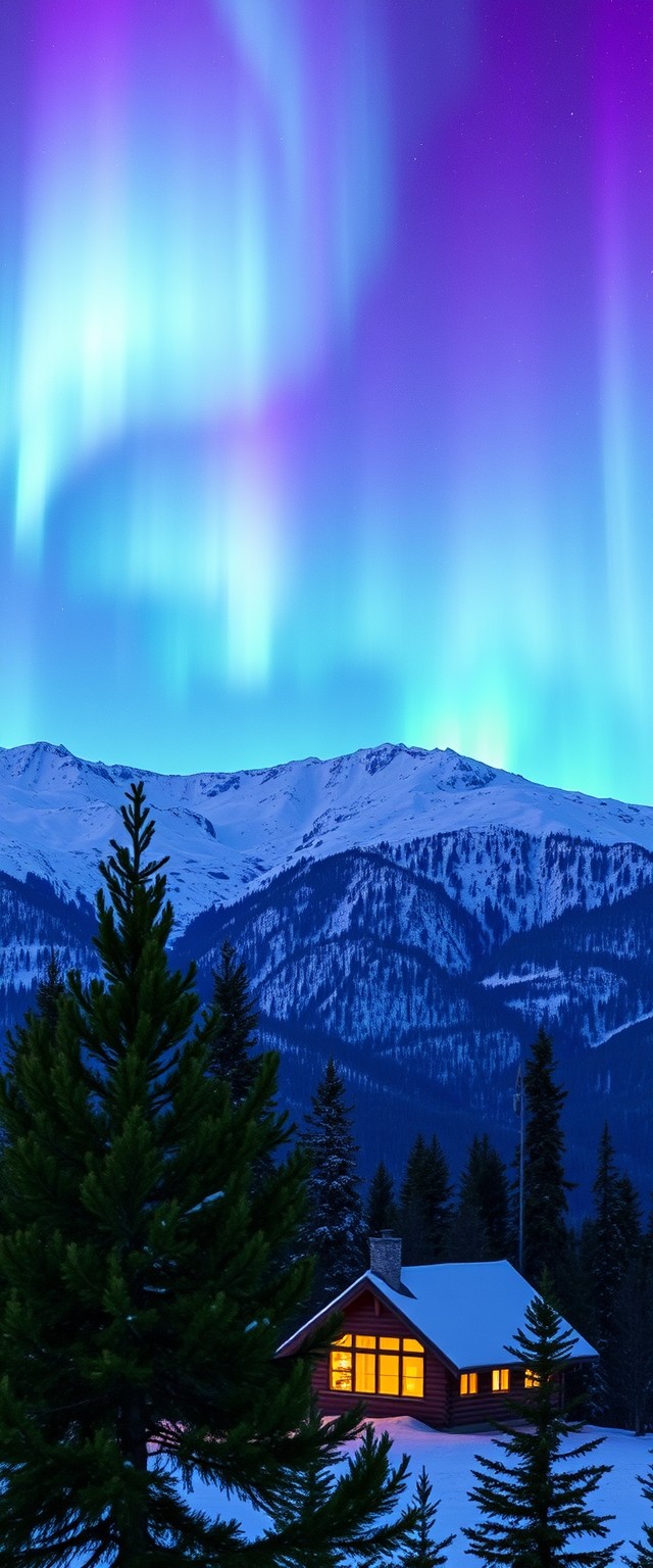 AI generated: FLUX prompt: A breathtaking view of snow-capped mountains benea... (FLUX - Photography)