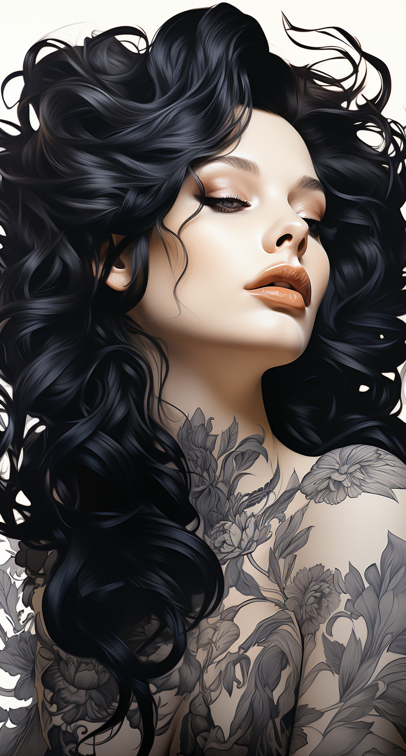 Midjourney prompt: art of tattoo ink vector illustration, in the styl... - Midjourney