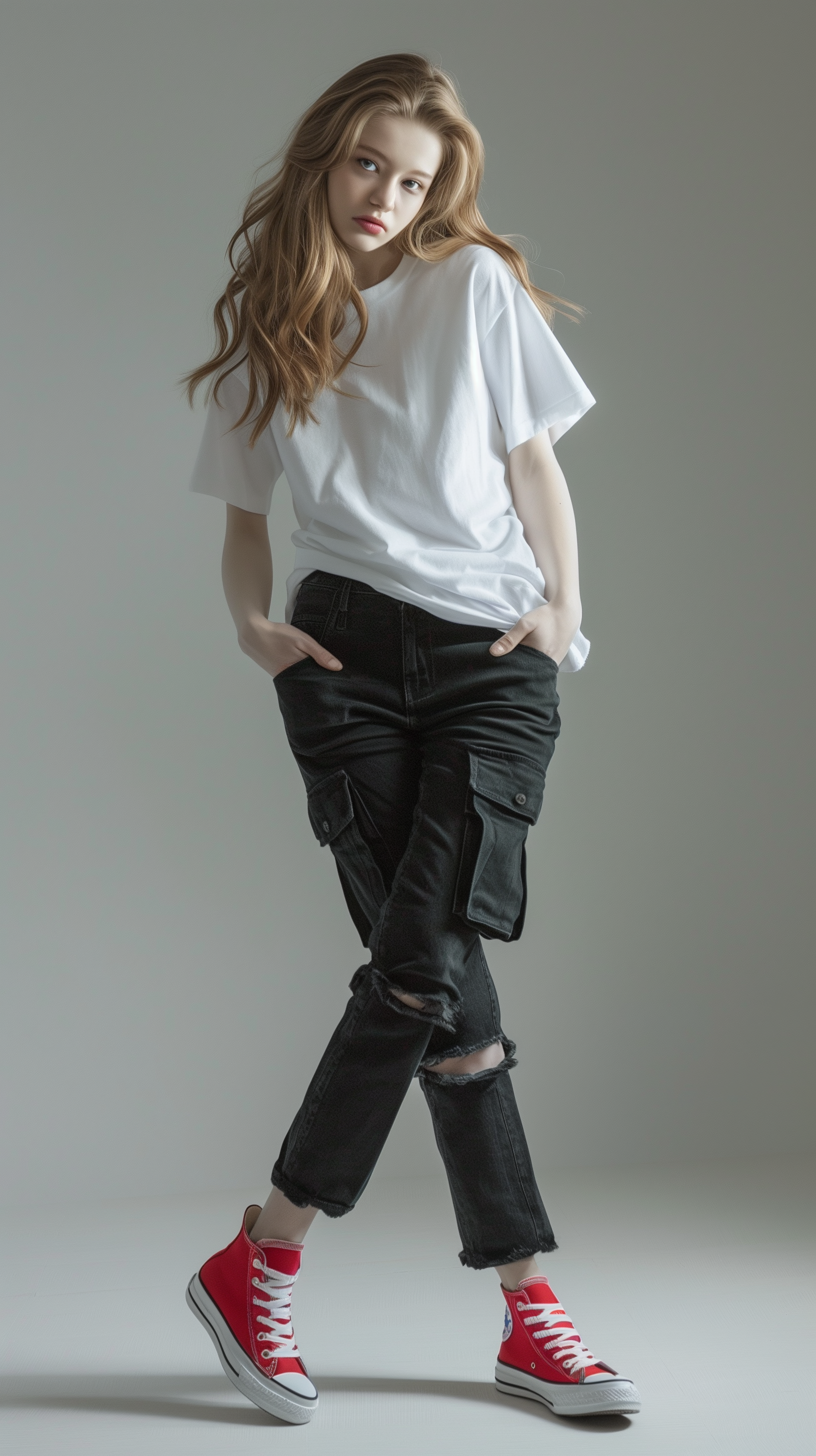 AI generated: Midjourney prompt: high-resolution fashion photograph of a model posi... (Midjourney - Fashion)
