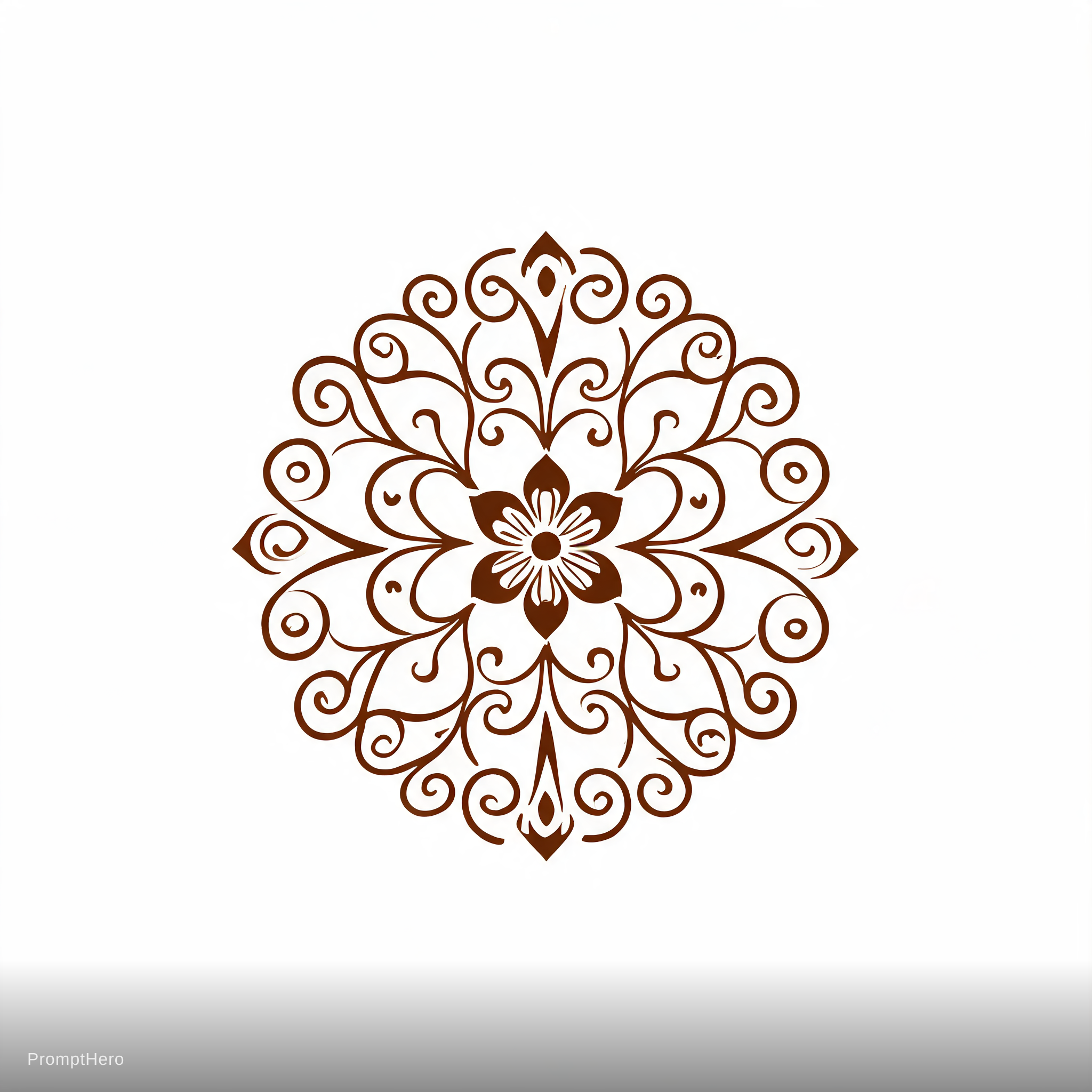 AI generated: Seedream 5 prompt: Create a heena ( Mehndi) logo name of logo is Henn (Seedream 5 - Logos, Icons & Design)