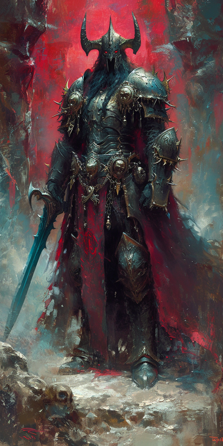 AI generated: Midjourney prompt: Illustration of a world of Warcraft Viking charact... (Midjourney - Character Design)