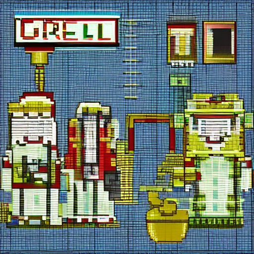 Stable Diffusion prompt: operation theatre pixel art