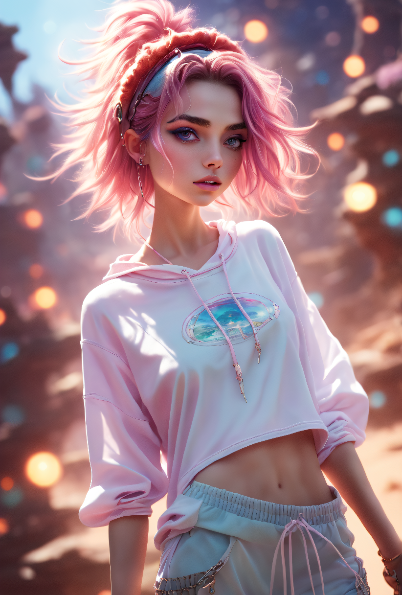 AI generated: Dreamscape Girl (Stable Diffusion - Anime)