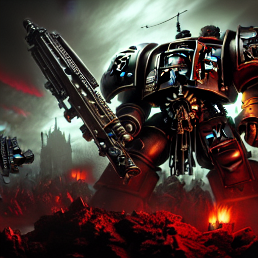Stable Diffusion prompt: warhammer 40k Dreadnoughts , war...