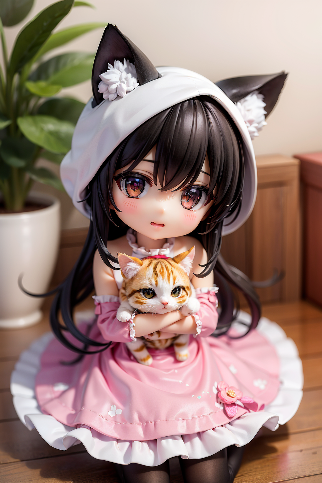 AI generated: Stable Diffusion prompt: ((chibi)), a cute cat (Stable Diffusion - Anime)