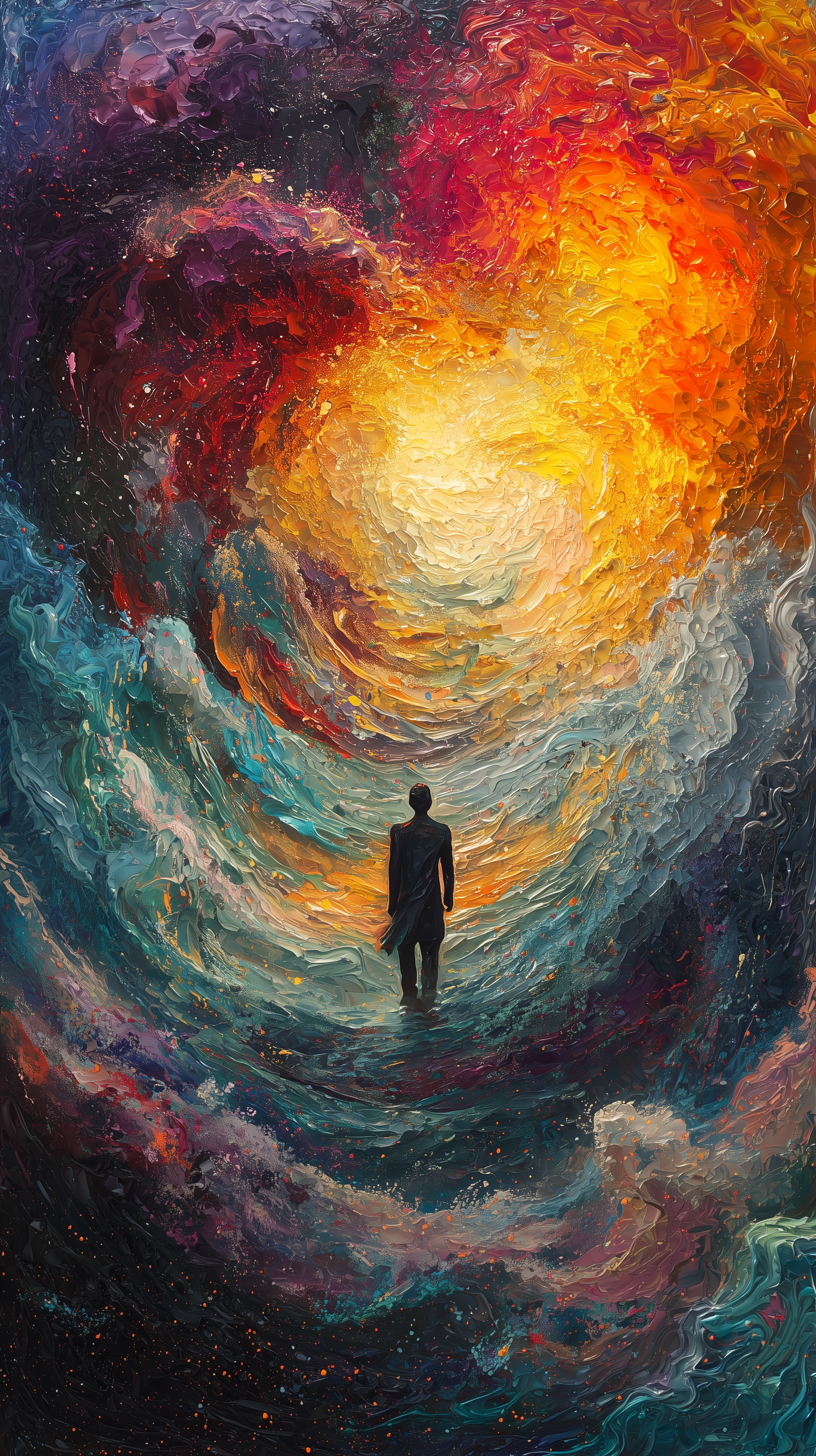 AI generated: Midjourney prompt: artistic, water painting style, art piece showing ... (Midjourney - Concept Art)