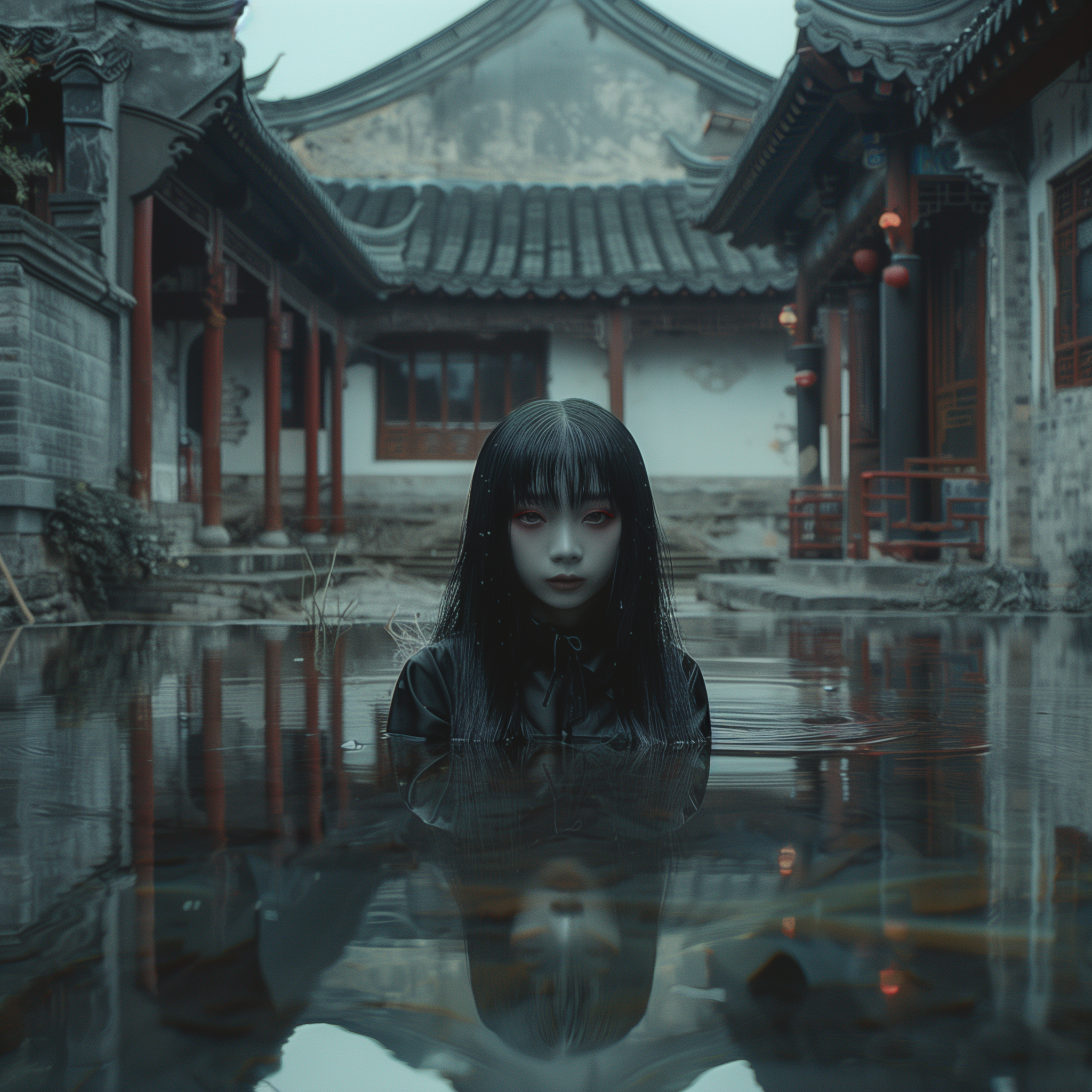 AI generated: Midjourney prompt: A Chinese courtyard, Ancient style, A beautiful cr... (Midjourney - Portraits)