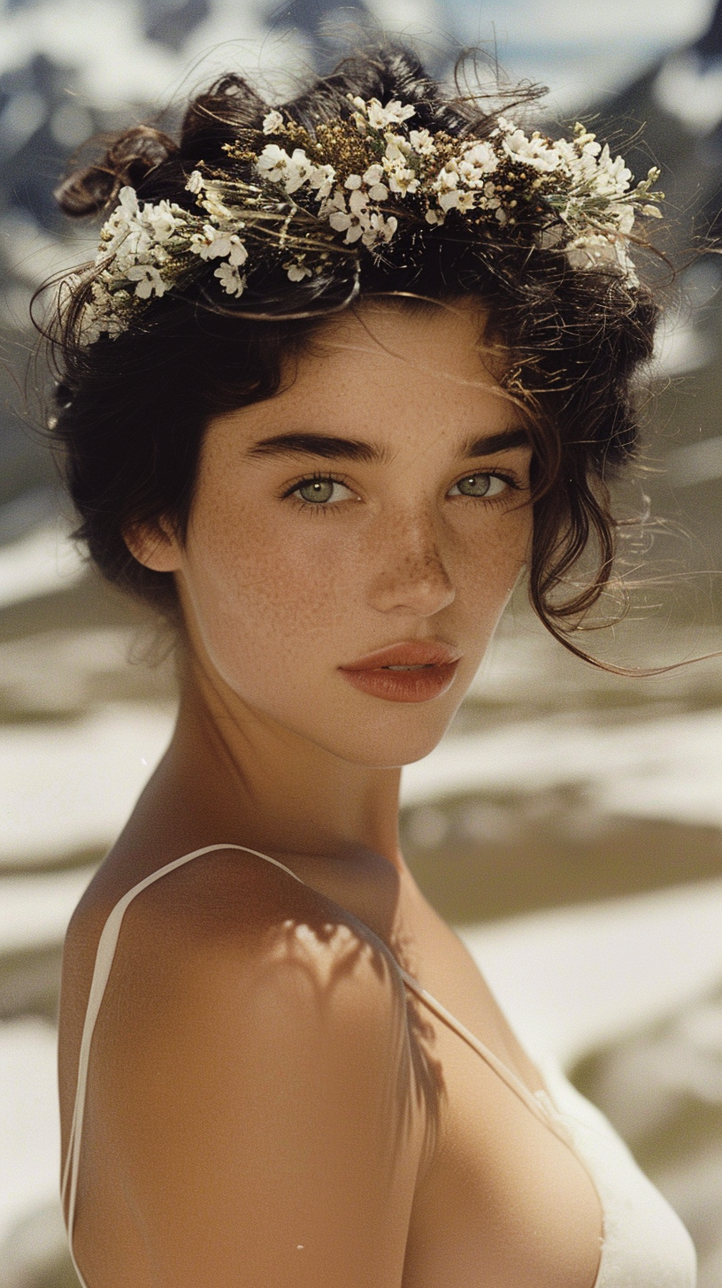 AI generated: Ethereal Beauty in Bloom (Midjourney - Portraits)
