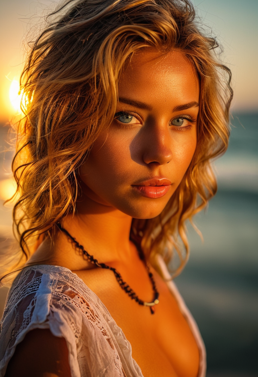 صورة مولدة بالذكاء الاصطناعي: Juggernaut XL prompt: HDR photo of woman, (3/4 shot:1.2), dark-blonde ha... (نموذج Juggernaut XL - تصوير فوتوغرافي)