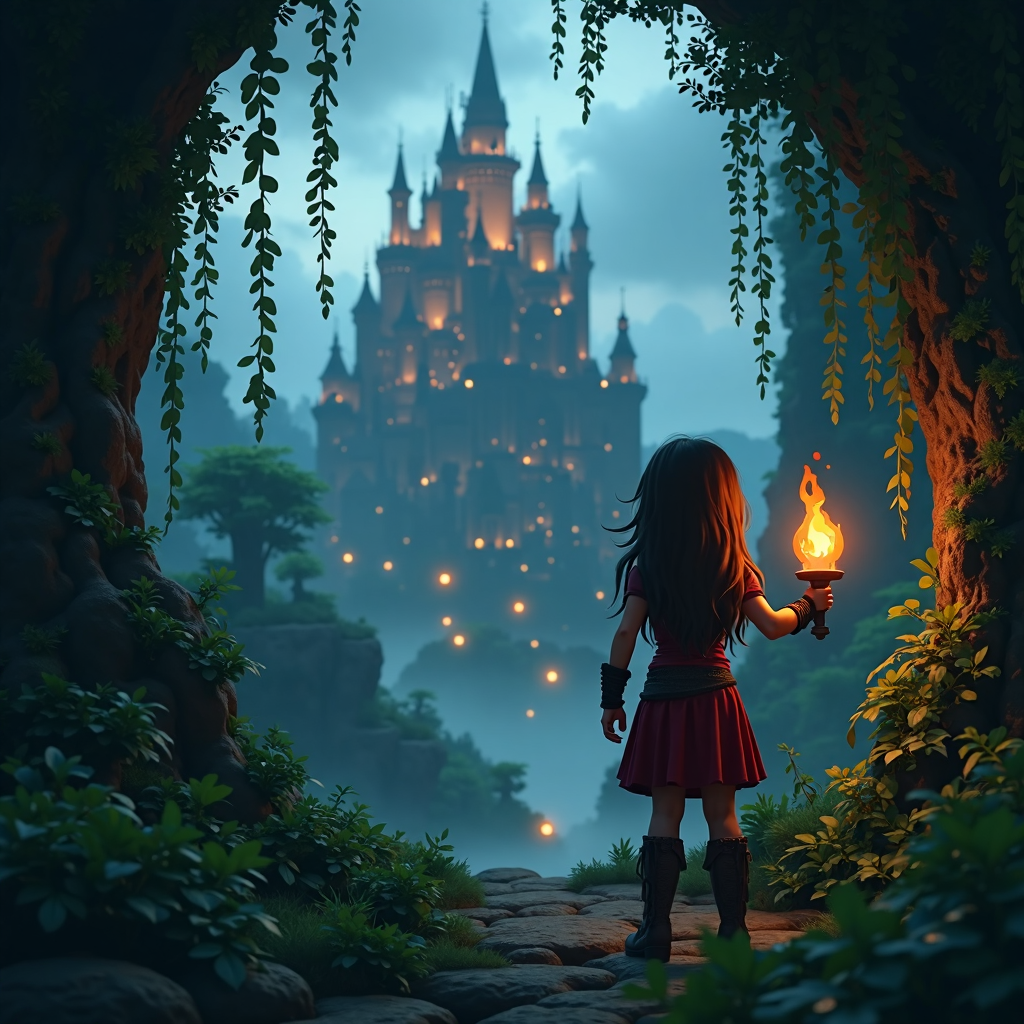 صورة مولدة بالذكاء الاصطناعي: FLUX prompt: (minecraft game) ,(minecraft gothic city biom), h... (نموذج FLUX - صور شخصية)