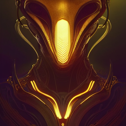 Stable Diffusion prompt: alien, sci fi, glowing eyes, vol...