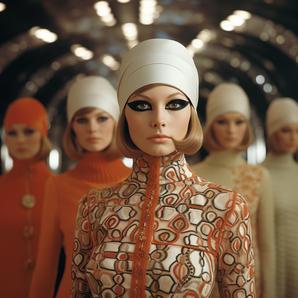 AI generated: Midjourney prompt: high fashion, vogue, 1967 (Midjourney - Fashion)