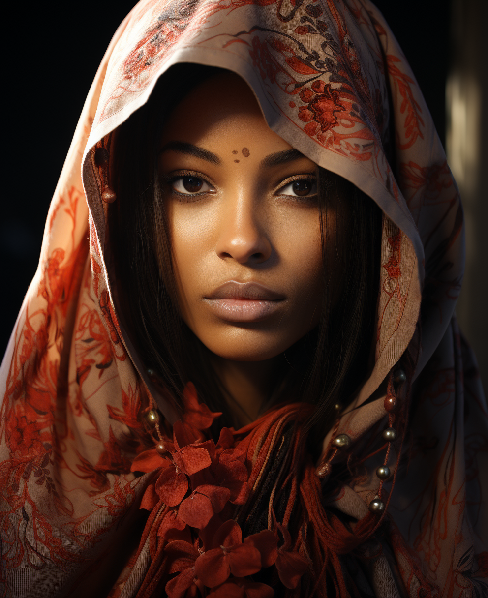 Midjourney prompt: the mary painting, in the style of light red and p... - Midjourney