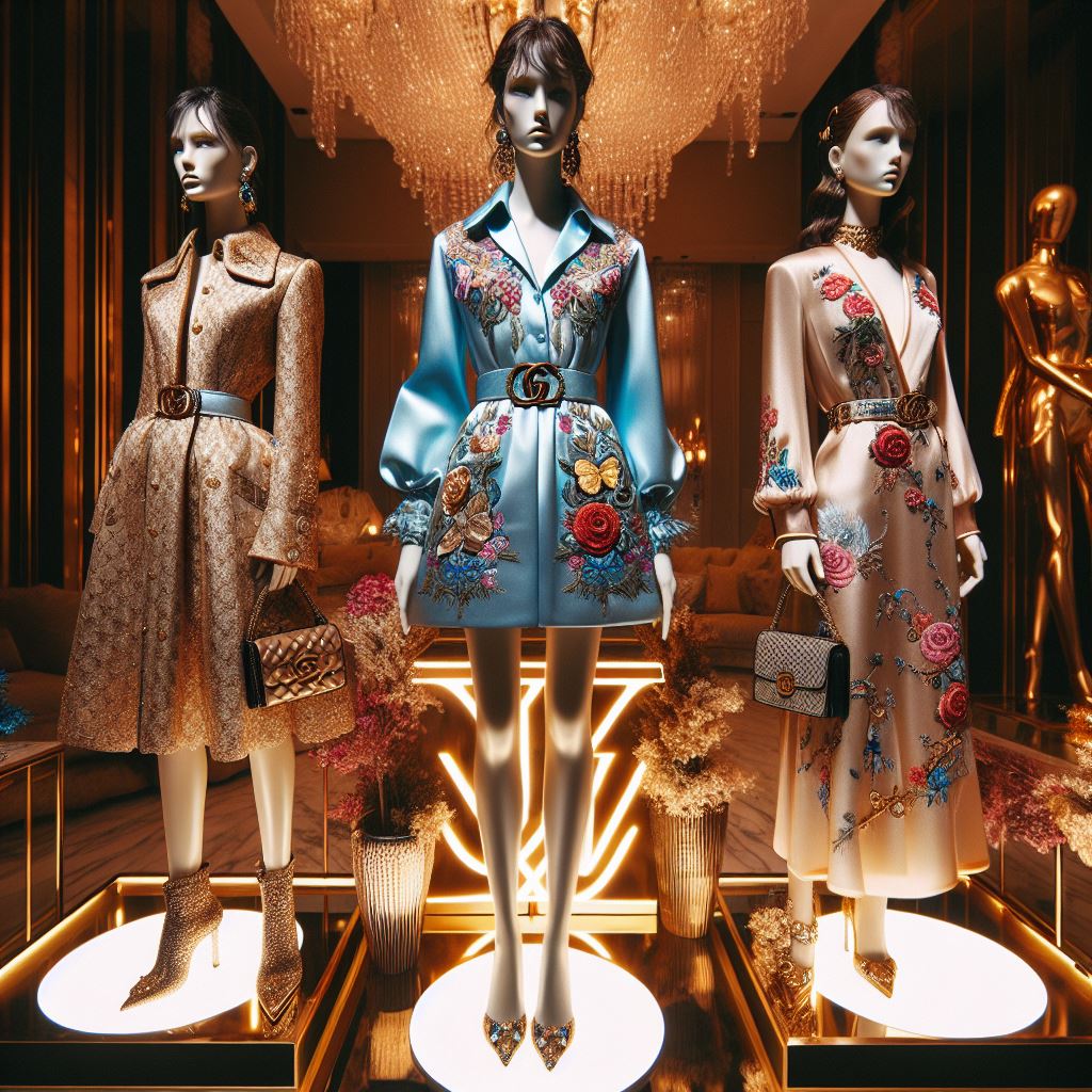 AI generated: DALL·E prompt: A night party elegant luxury dress design by Balen... (DALL·E - Fashion)