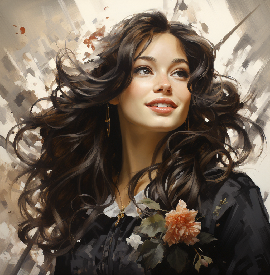 AI generated: Midjourney prompt: kate middleton by edison blakeney, in the style of... (Midjourney - Portraits)