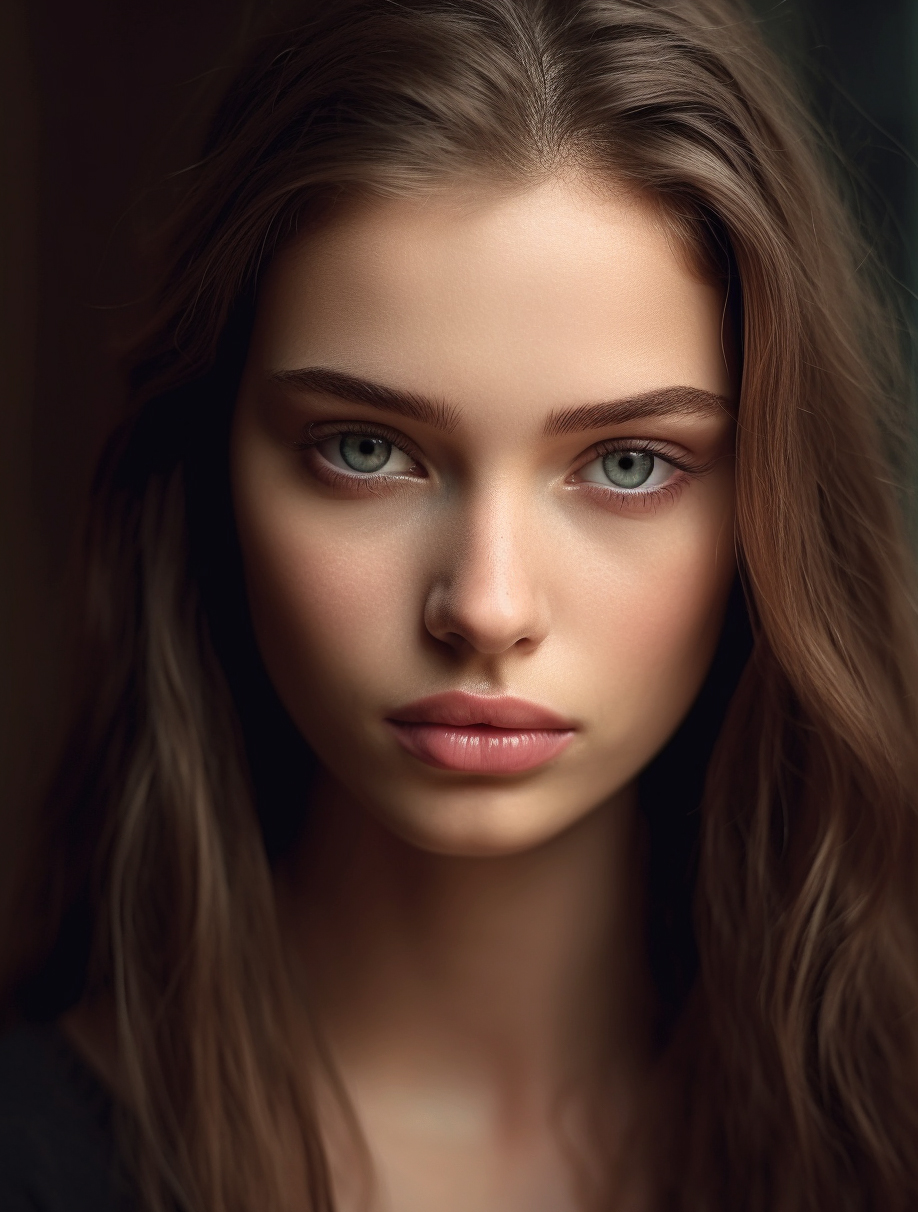 Midjourney prompt: A photograph of Extremely beautiful girl has an ov... - Midjourney