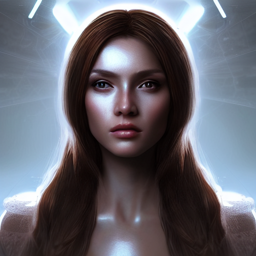 Stable Diffusion prompt: Artificial intelligence female f...