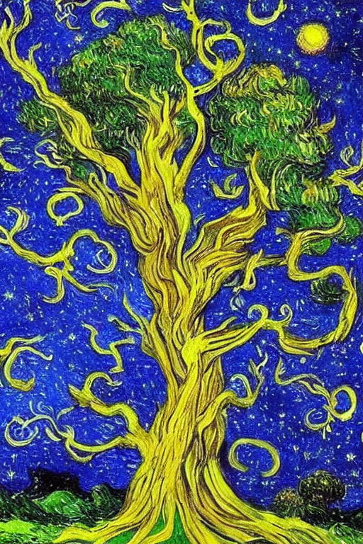 Stable Diffusion prompt: The tree of knowledge, connectin...
