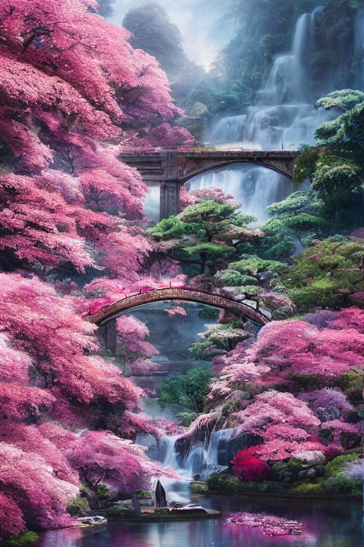 Long Rang View Stable Diffusion prompt: long range view, Beautiful Japan...